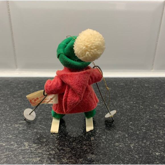 Vintage Annalee Skiing Elf‎ 1985 Pixie Christmas Gnome - Picture 3 of 10